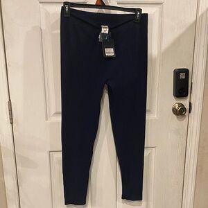 White Mark Plus Size Navy Leggings